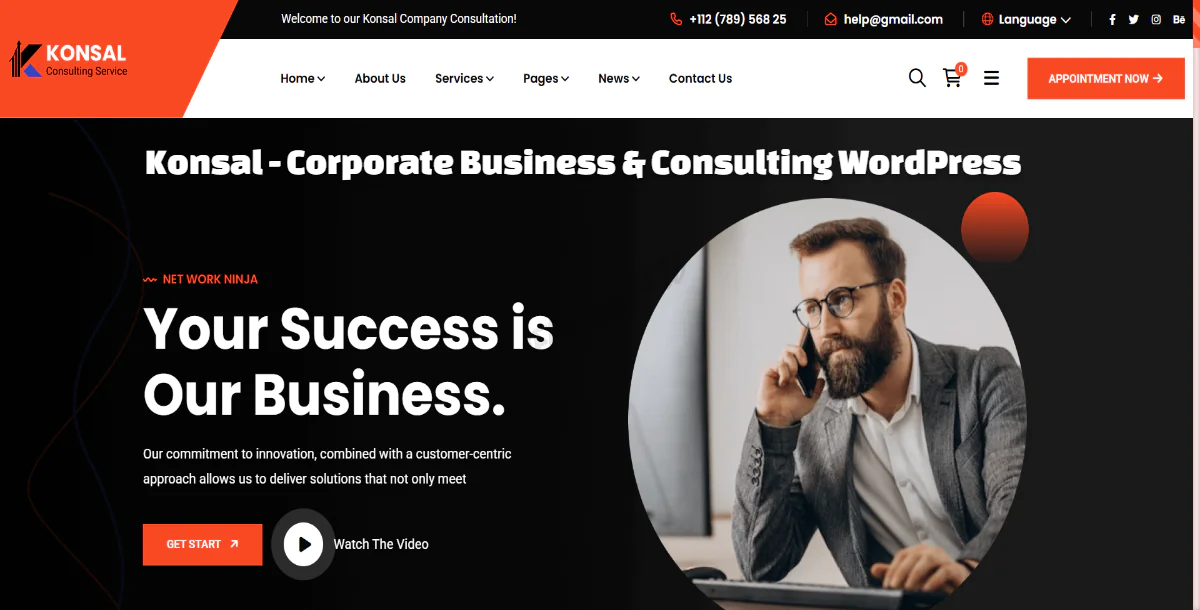 Konsal - Corporate Business & Consulting WordPress