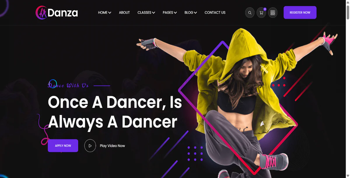 Danza – Dancing School and Ballet Studio WordPress