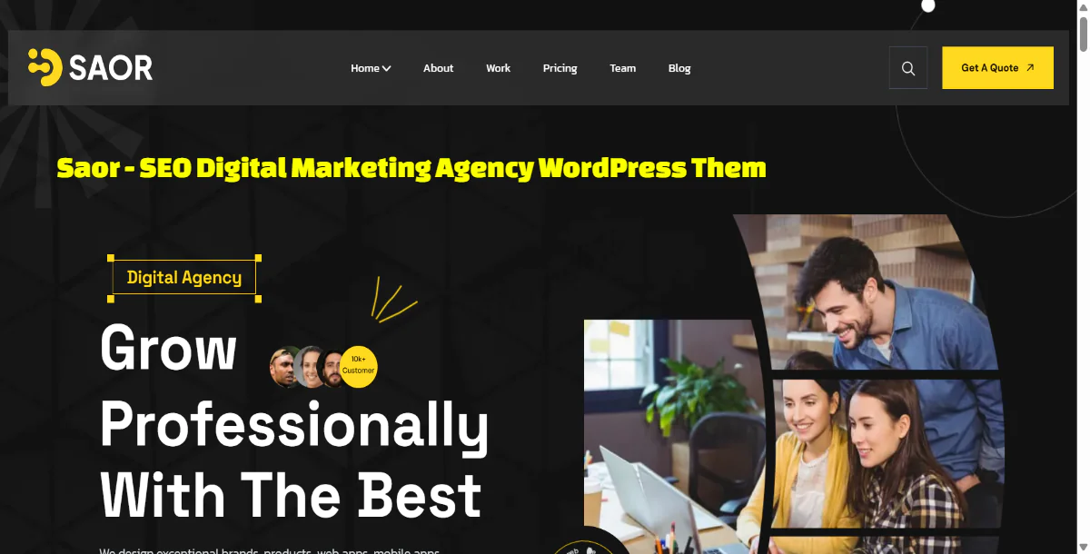 Saor - SEO Digital Marketing Agency WordPress Them