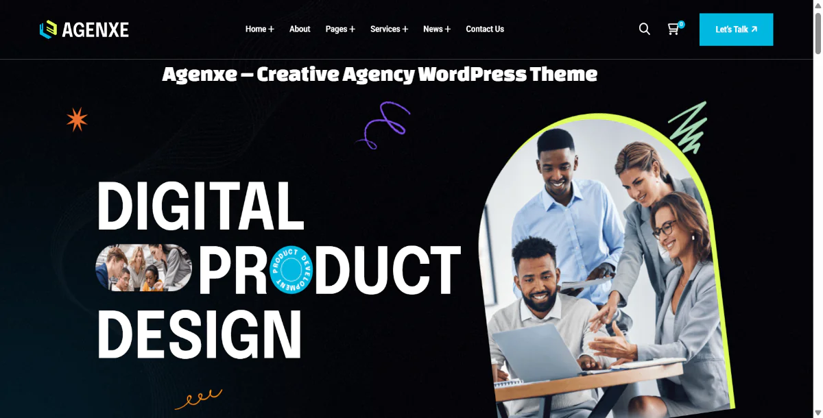 Agenxe – Creative Agency WordPress Theme