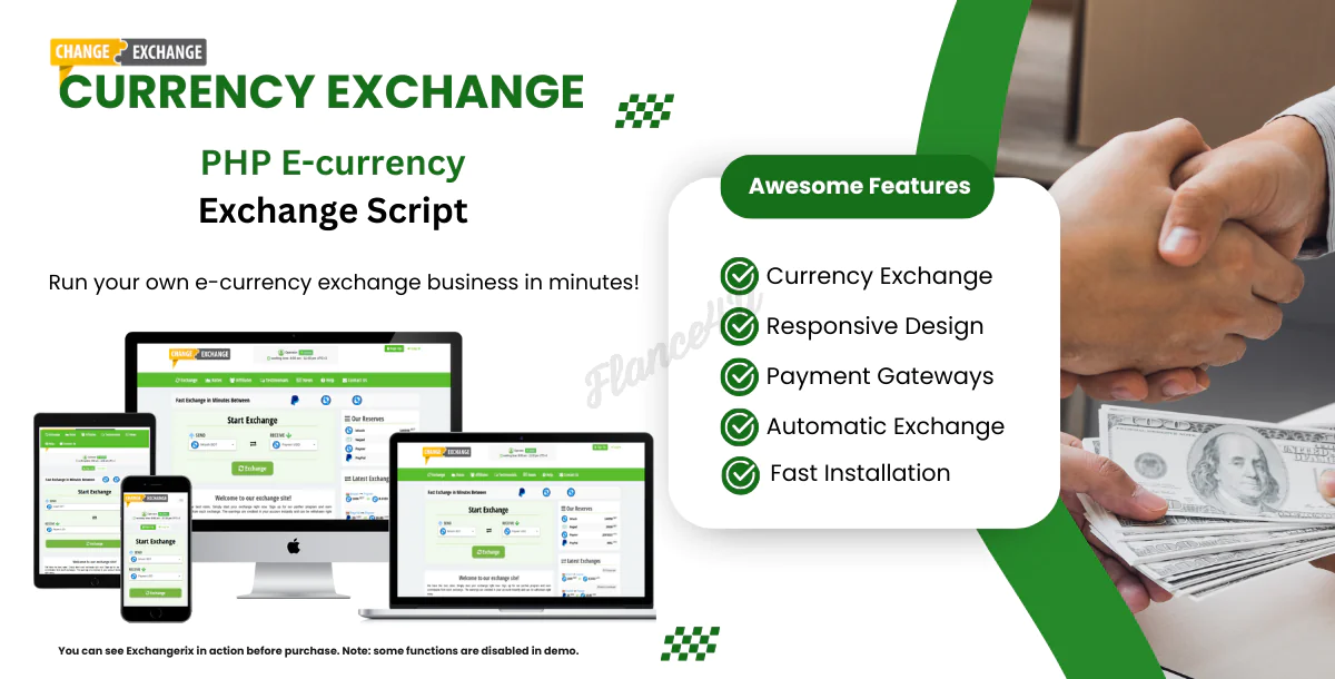 PHP E-currency Exchange Script