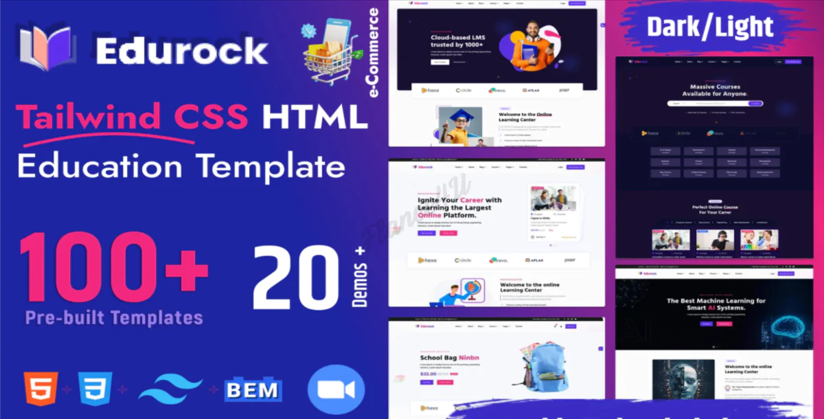 Edurock - Tailwind CSS Education Template